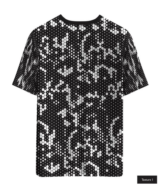 Hexagonal Halftone In White