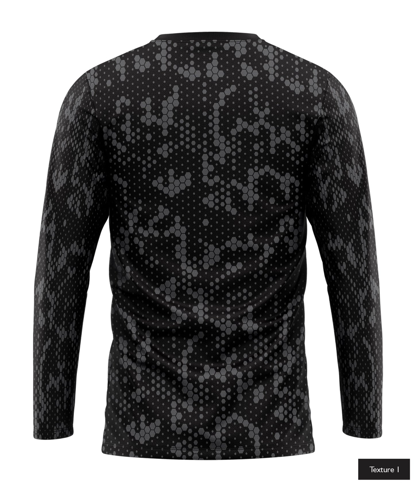 Hexagonal Halftone In Dark Grey