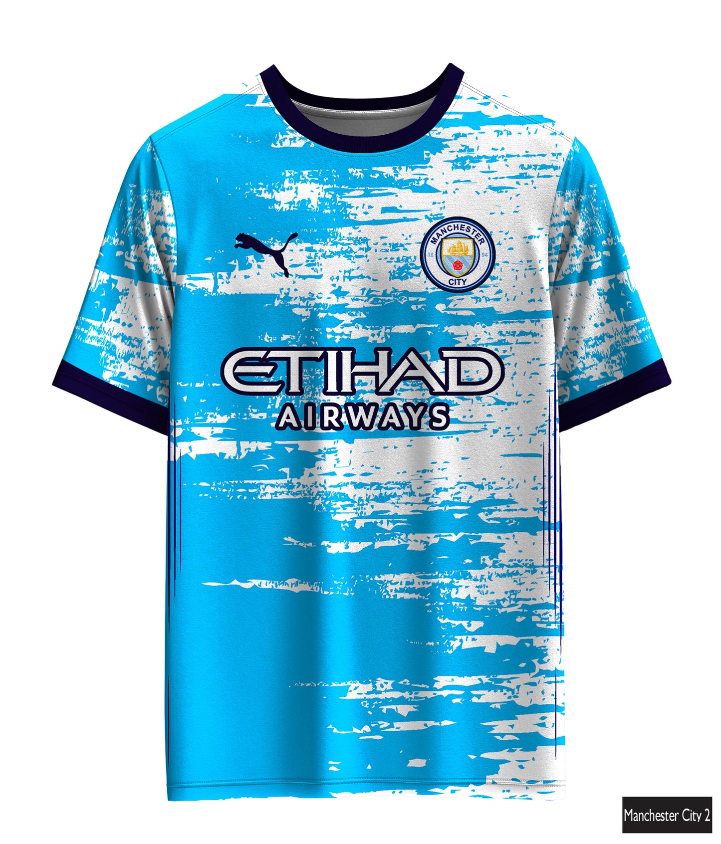 Manchester City Blue Grunge Edition
