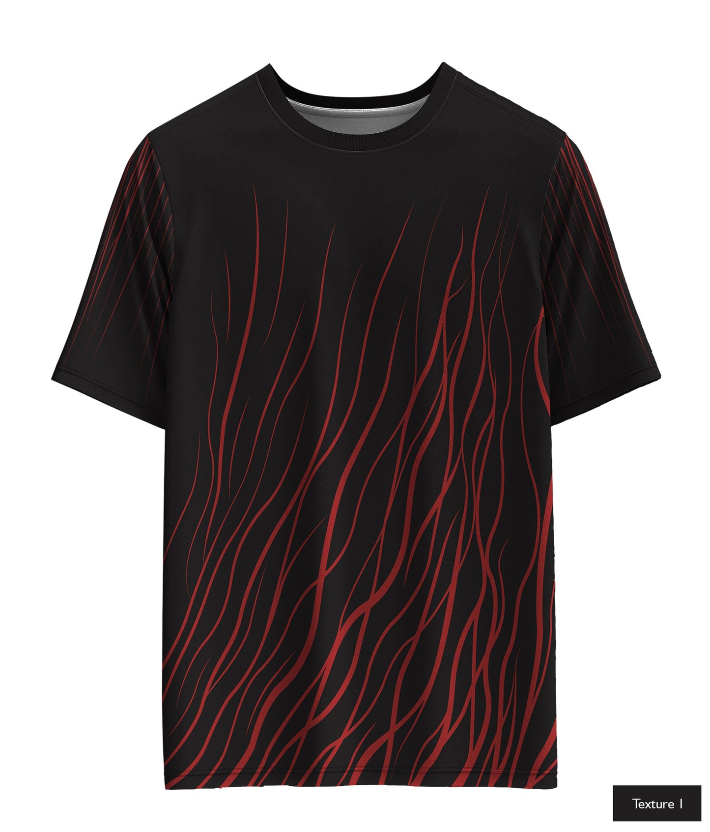 Abstract Wave In Maroon