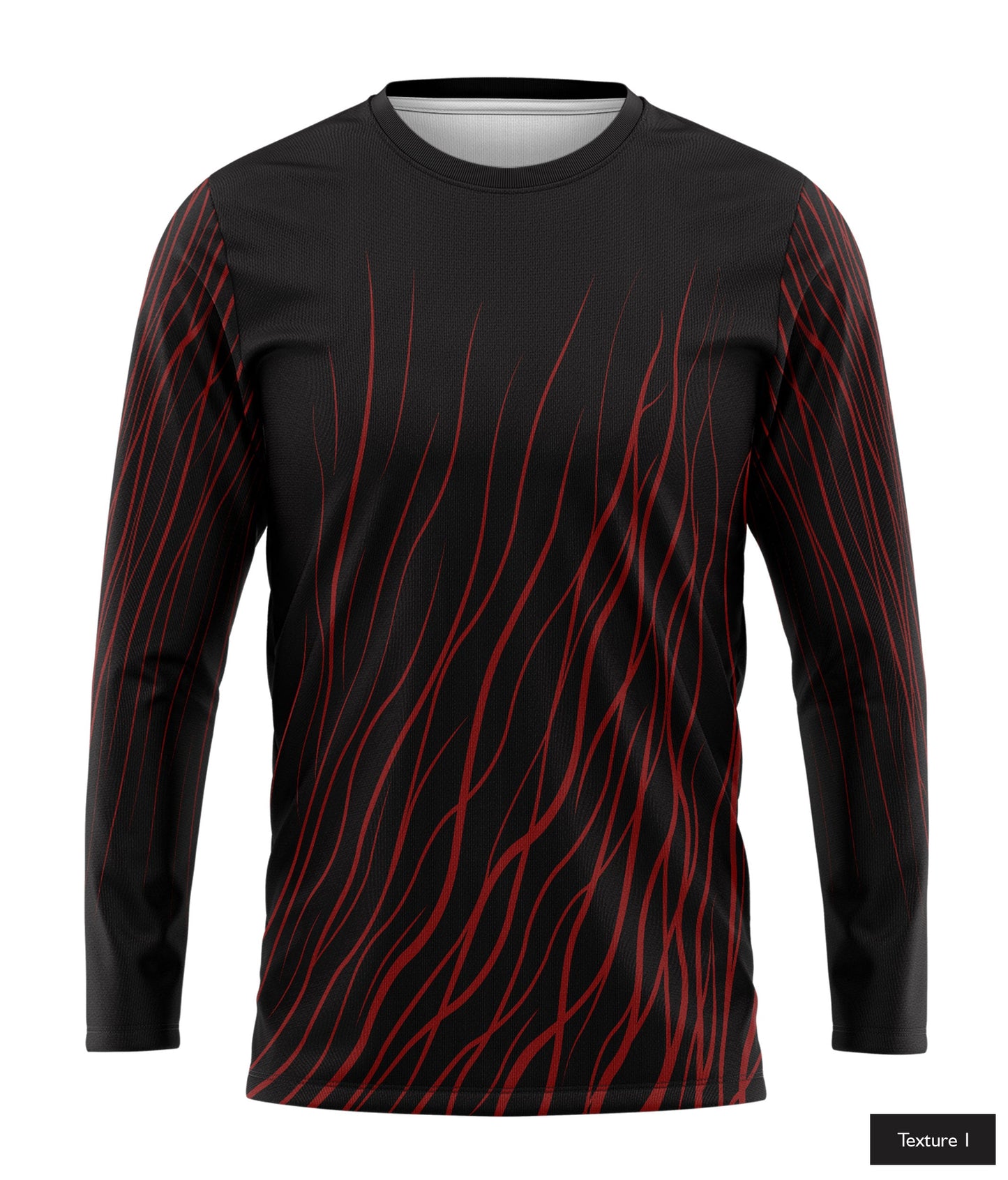 Abstract Wave In Maroon