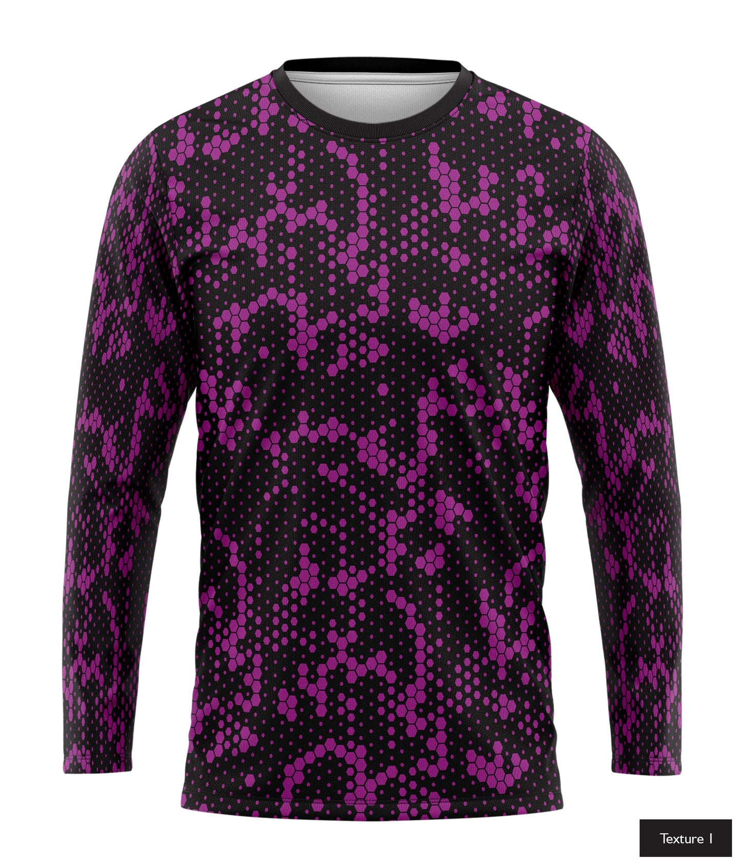 Hexagonal Halftone In Purple