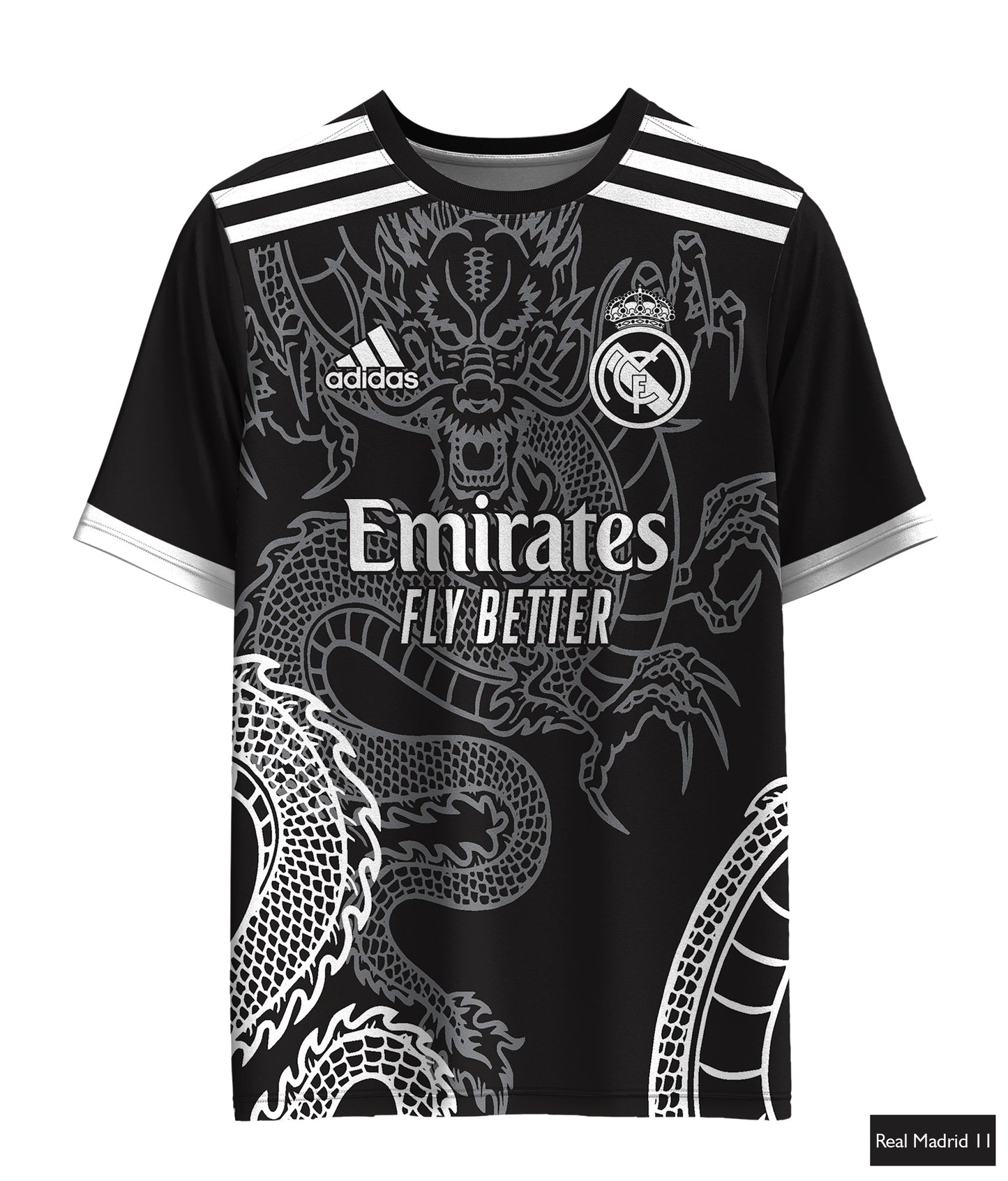 Real Madrid Dragon Edition in Black & White