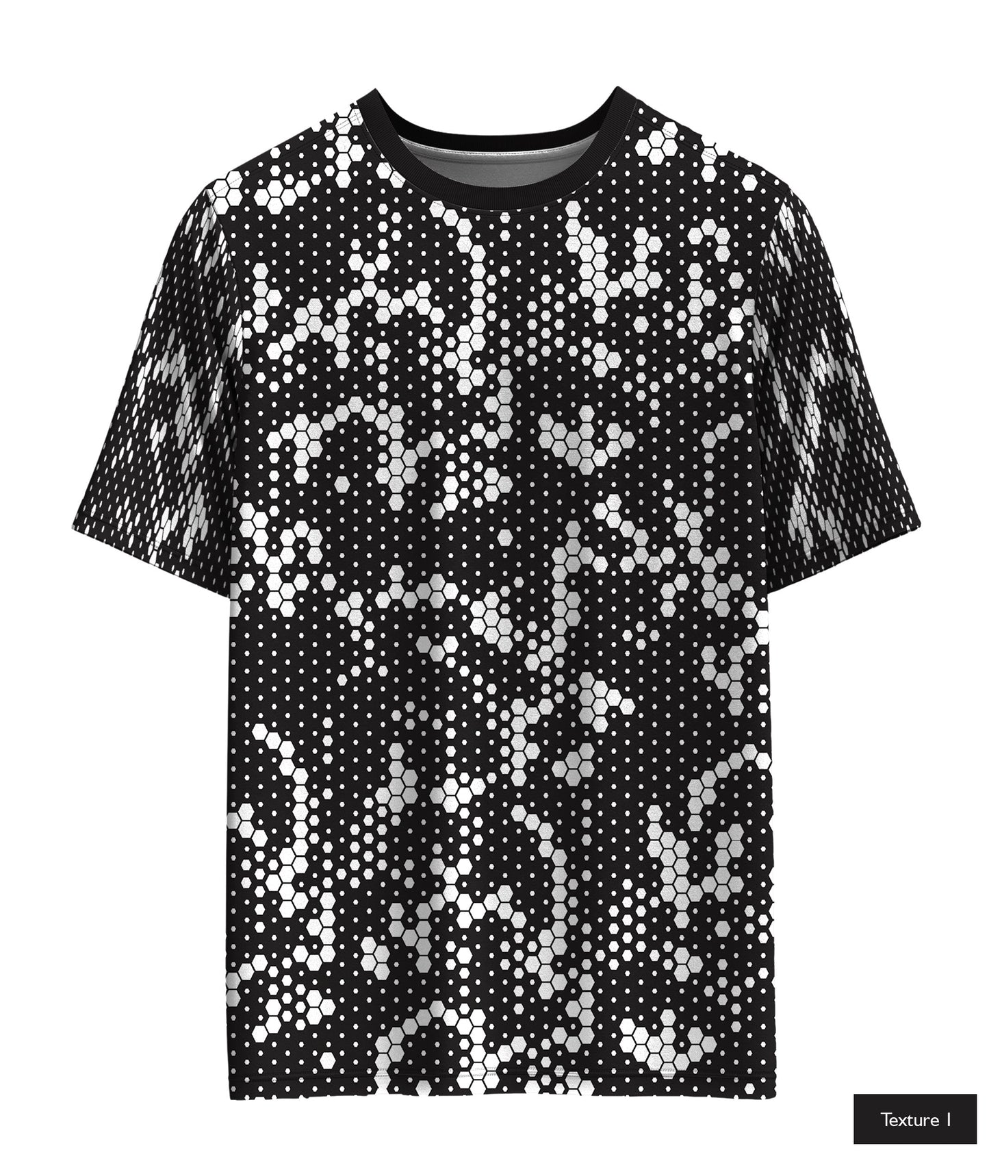 Hexagonal Halftone In White