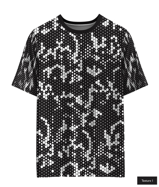 Hexagonal Halftone In White