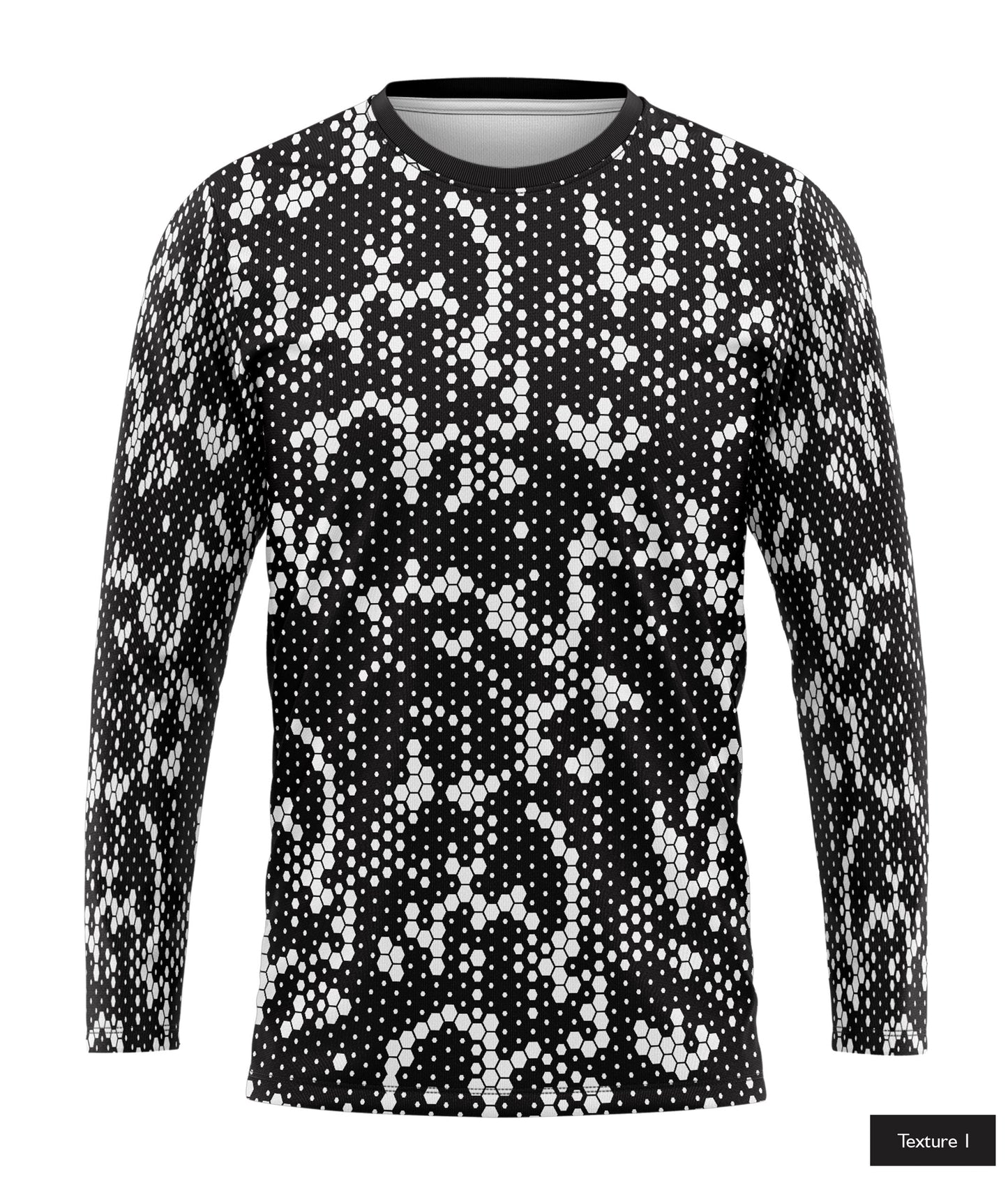 Hexagonal Halftone In White
