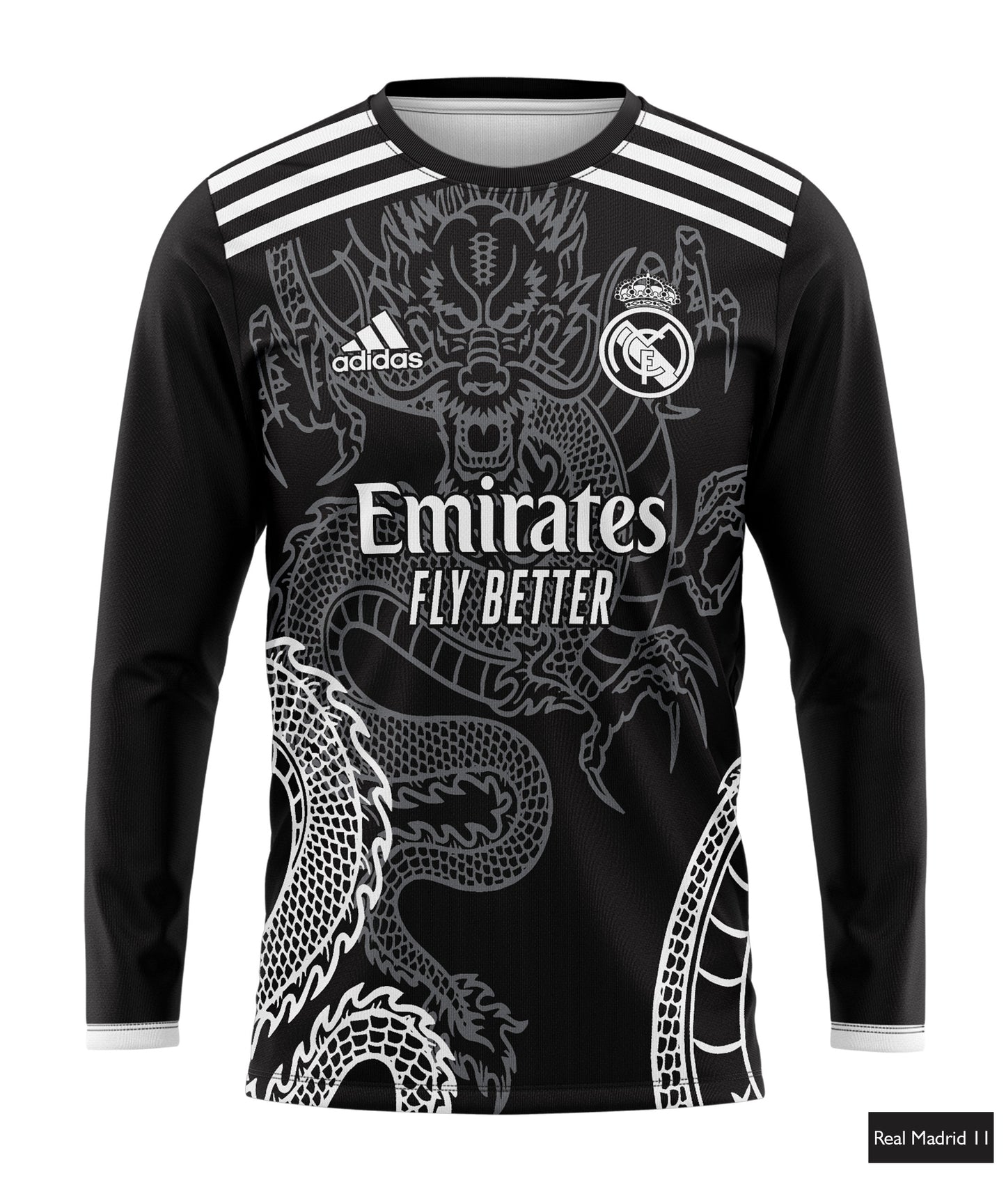 Real Madrid Dragon Edition in Black & White