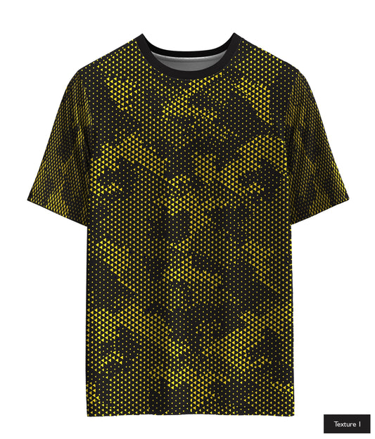 Triangular Grid In Yellow