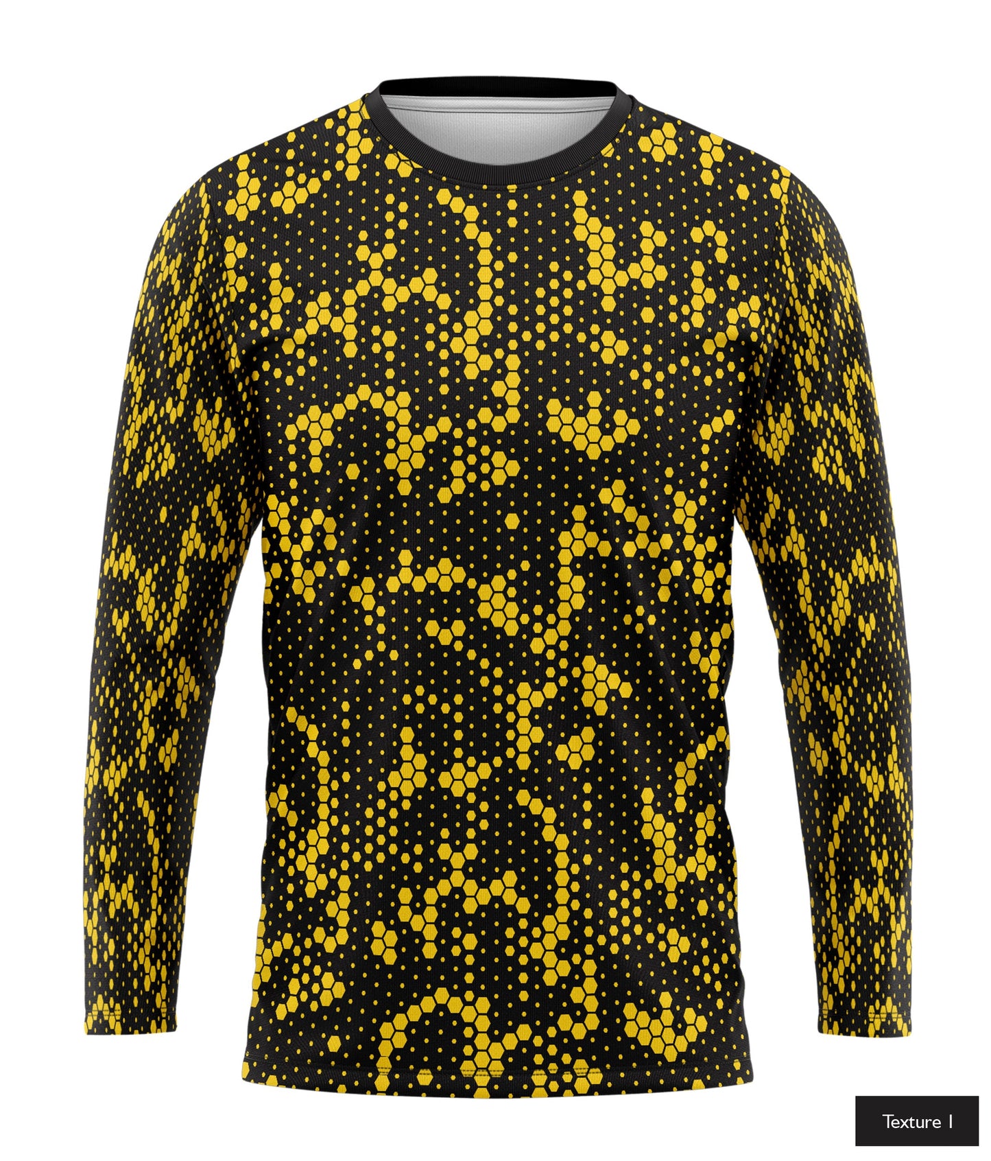 Hexagonal Halftone In Yellow