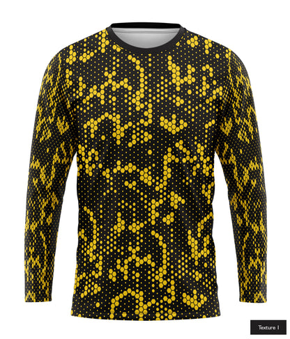 Hexagonal Halftone In Yellow