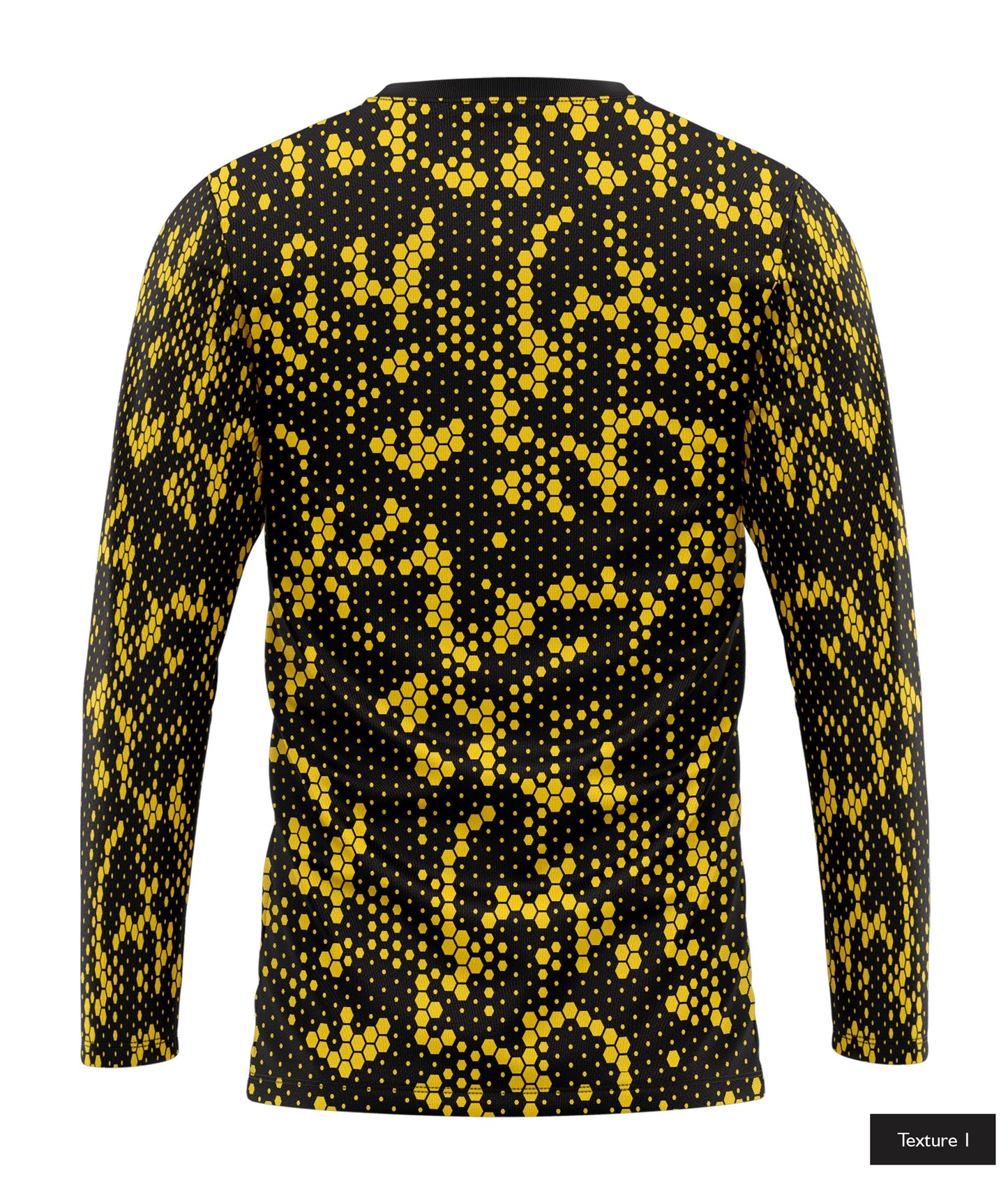 Hexagonal Halftone In Yellow