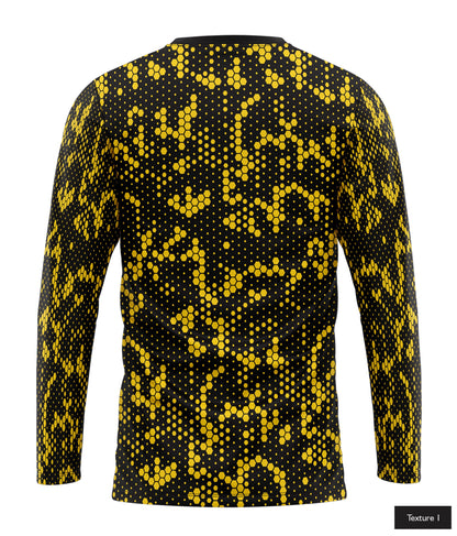 Hexagonal Halftone In Yellow