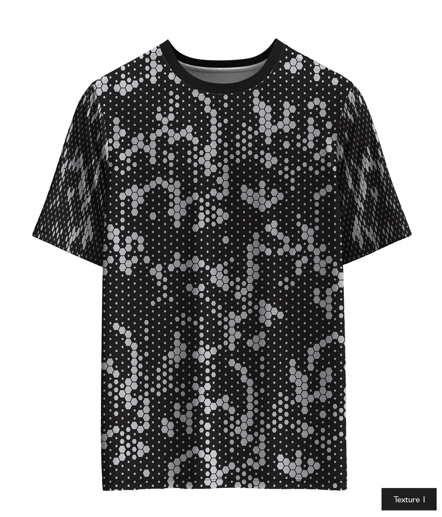 Hexagonal Halftone In Light Grey