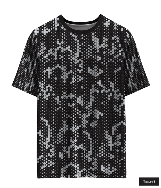 Hexagonal Halftone In Light Grey