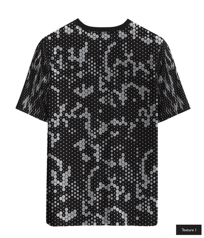 Hexagonal Halftone In Light Grey