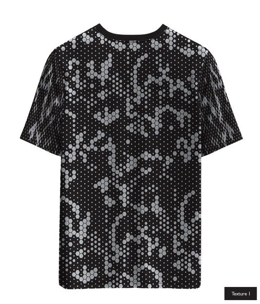 Hexagonal Halftone In Light Grey