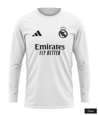 Ronaldo Real Madrid Shirt In Black And White With Ronaldo Logo