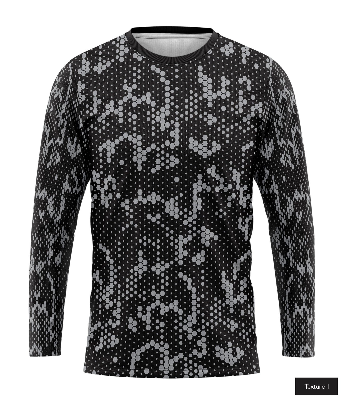 Hexagonal Halftone In Light Grey
