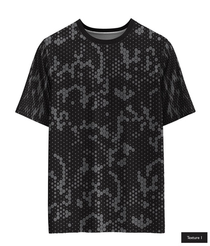 Hexagonal Halftone In Dark Grey