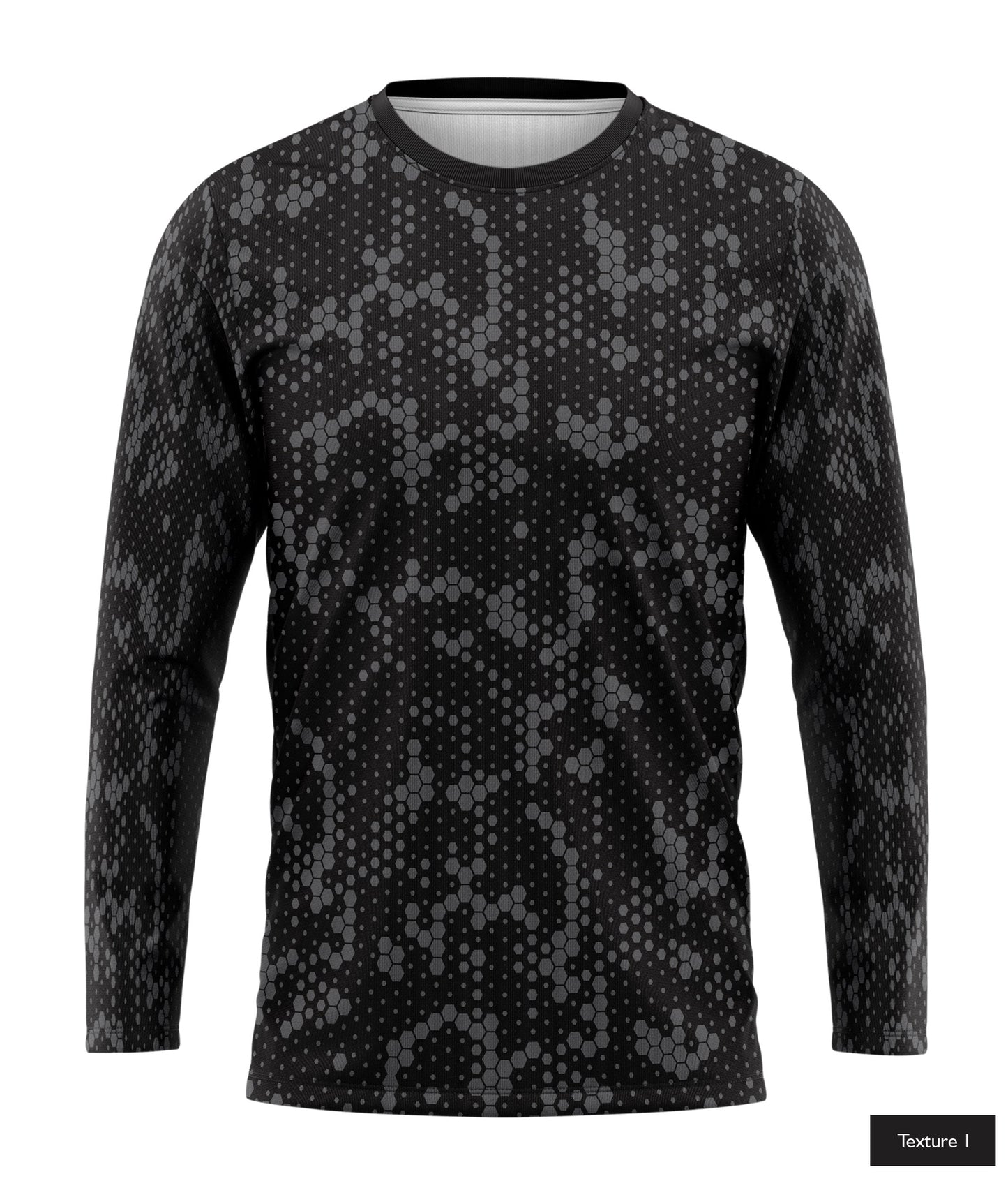 Hexagonal Halftone In Dark Grey