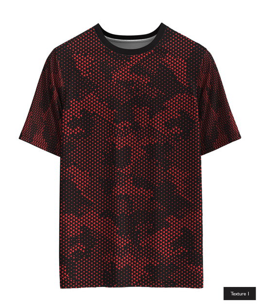 Triangular Grid In Red