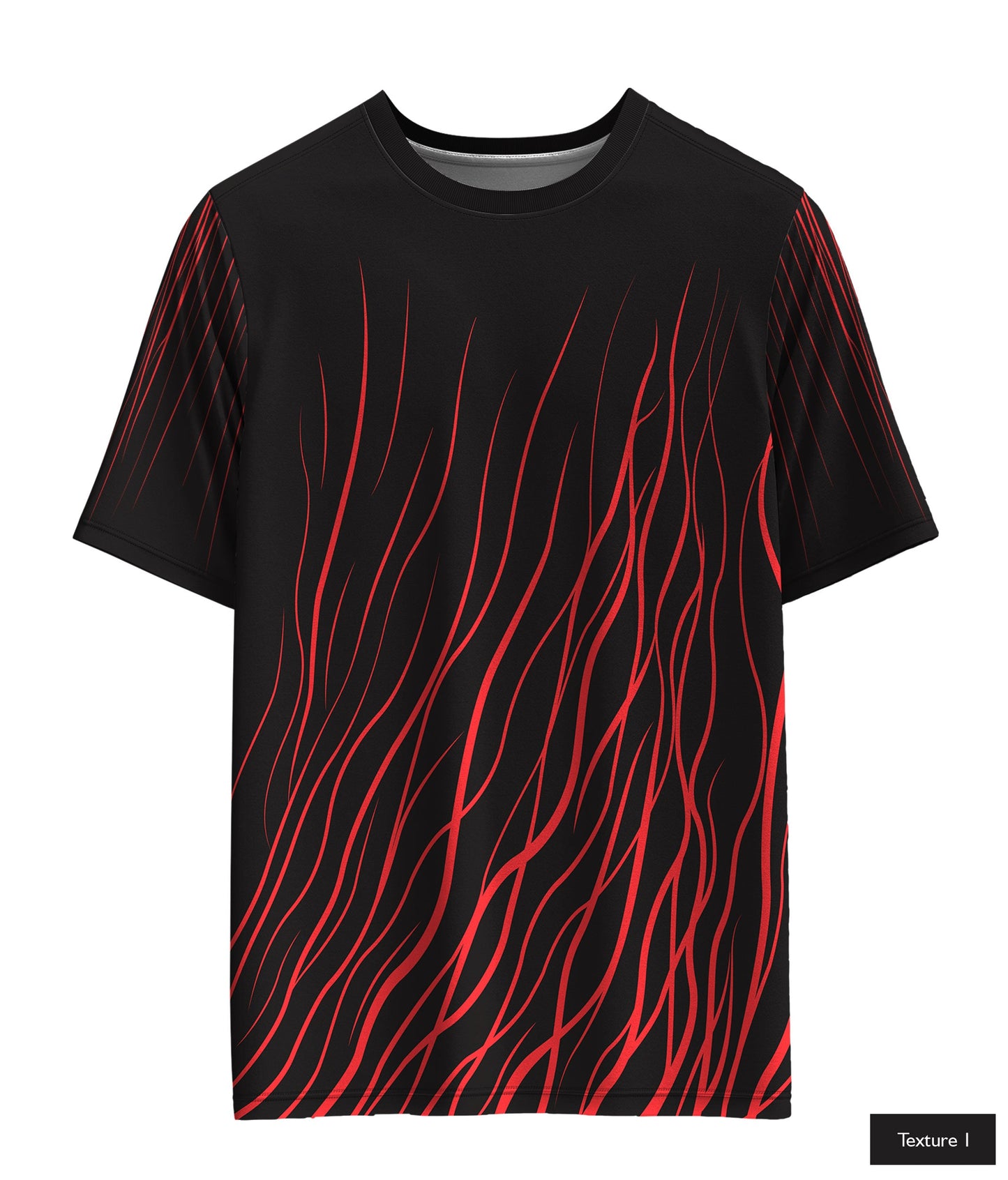 Abstract Wave In Red