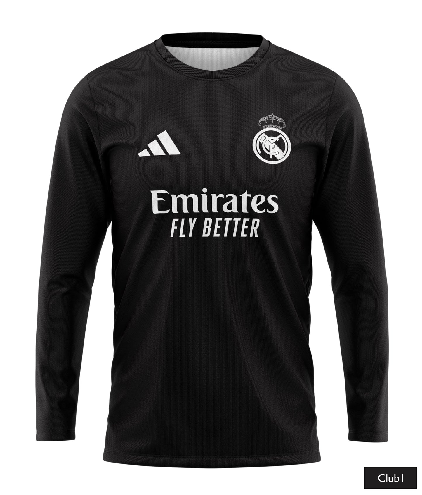 Ronaldo Real Madrid Shirt In Black And White With Ronaldo Logo