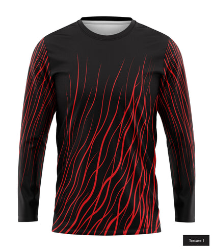Abstract Wave In Red