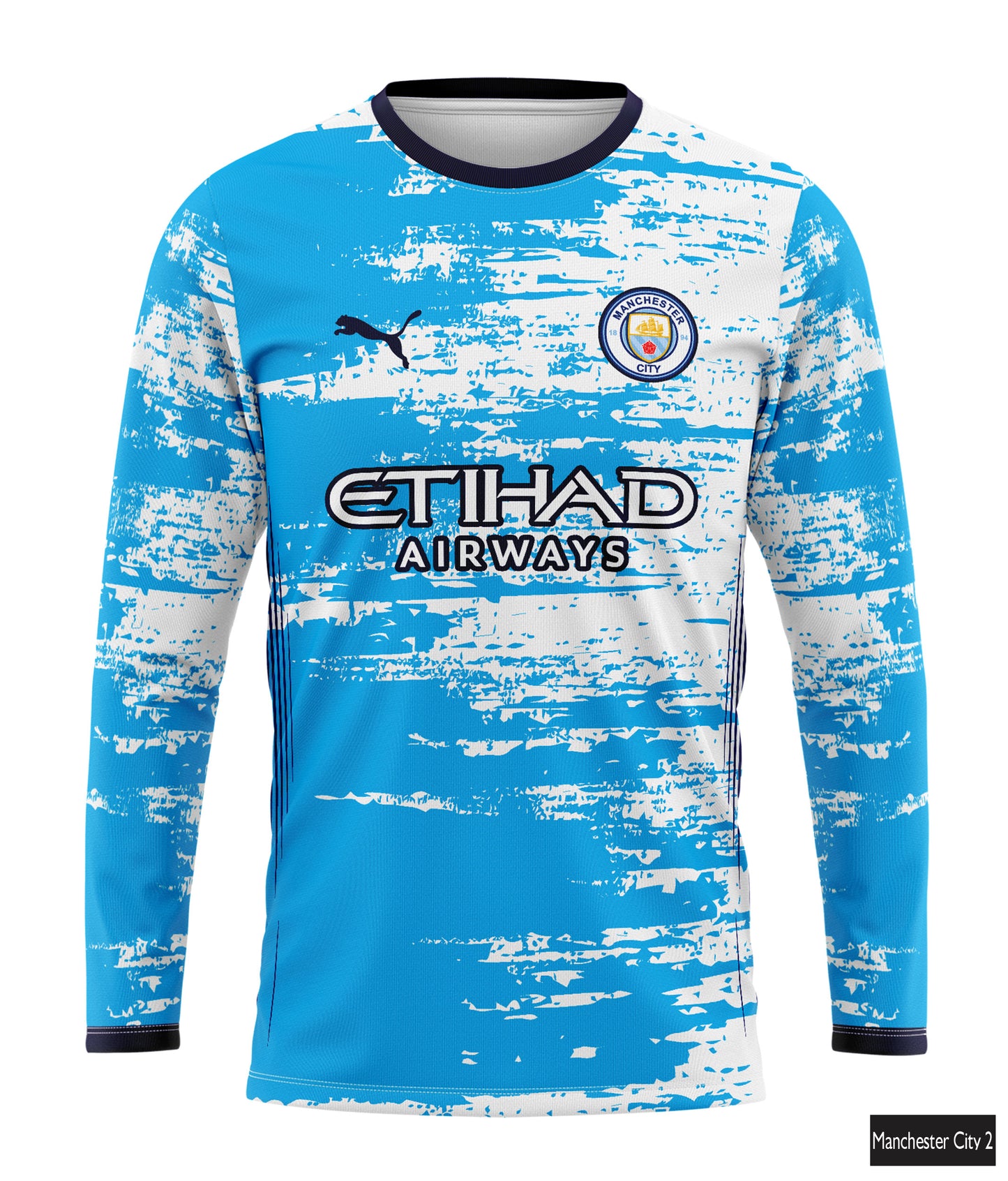 Manchester City Blue Grunge Edition