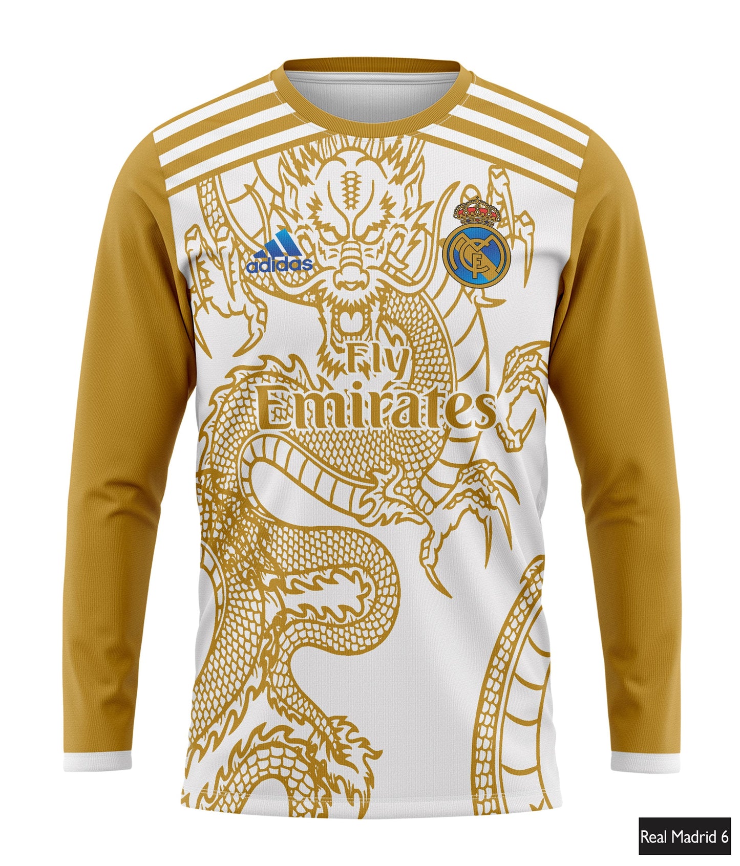 Real Madrid Dragon Edition Golden & White 24-25