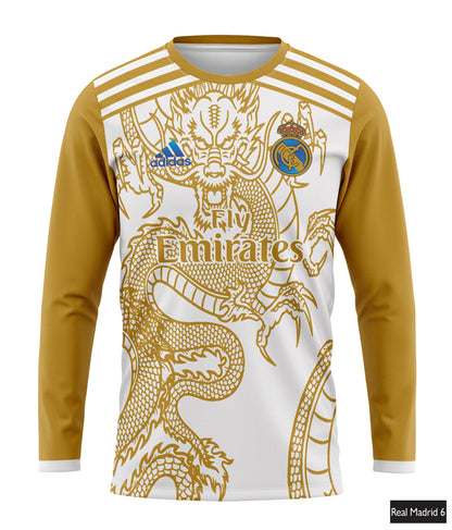 Real Madrid Dragon Edition Golden & White 24-25