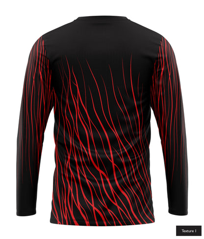 Abstract Wave In Red