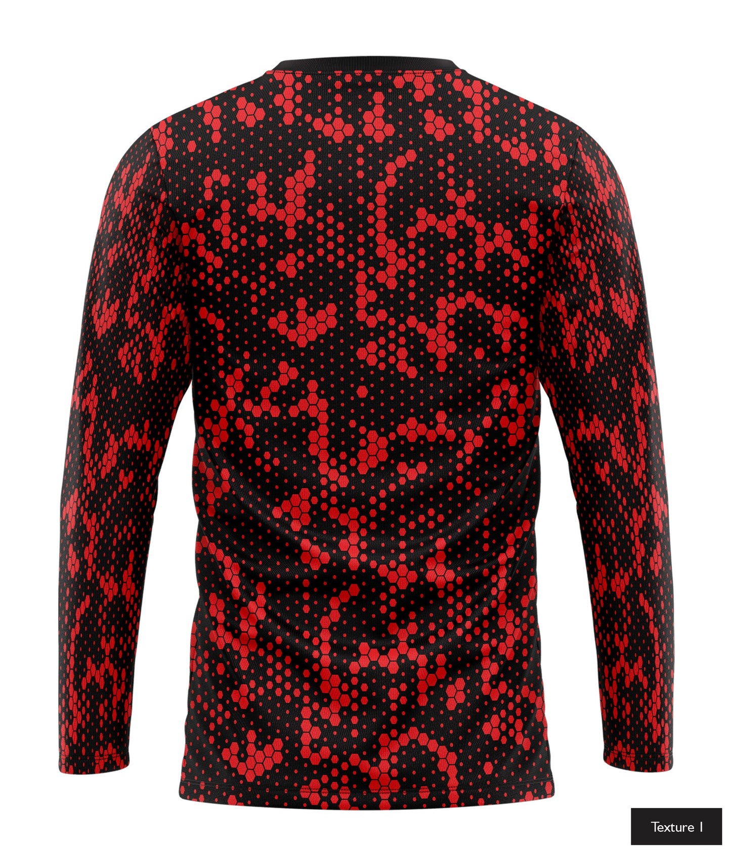 Hexagonal Halftone In Red