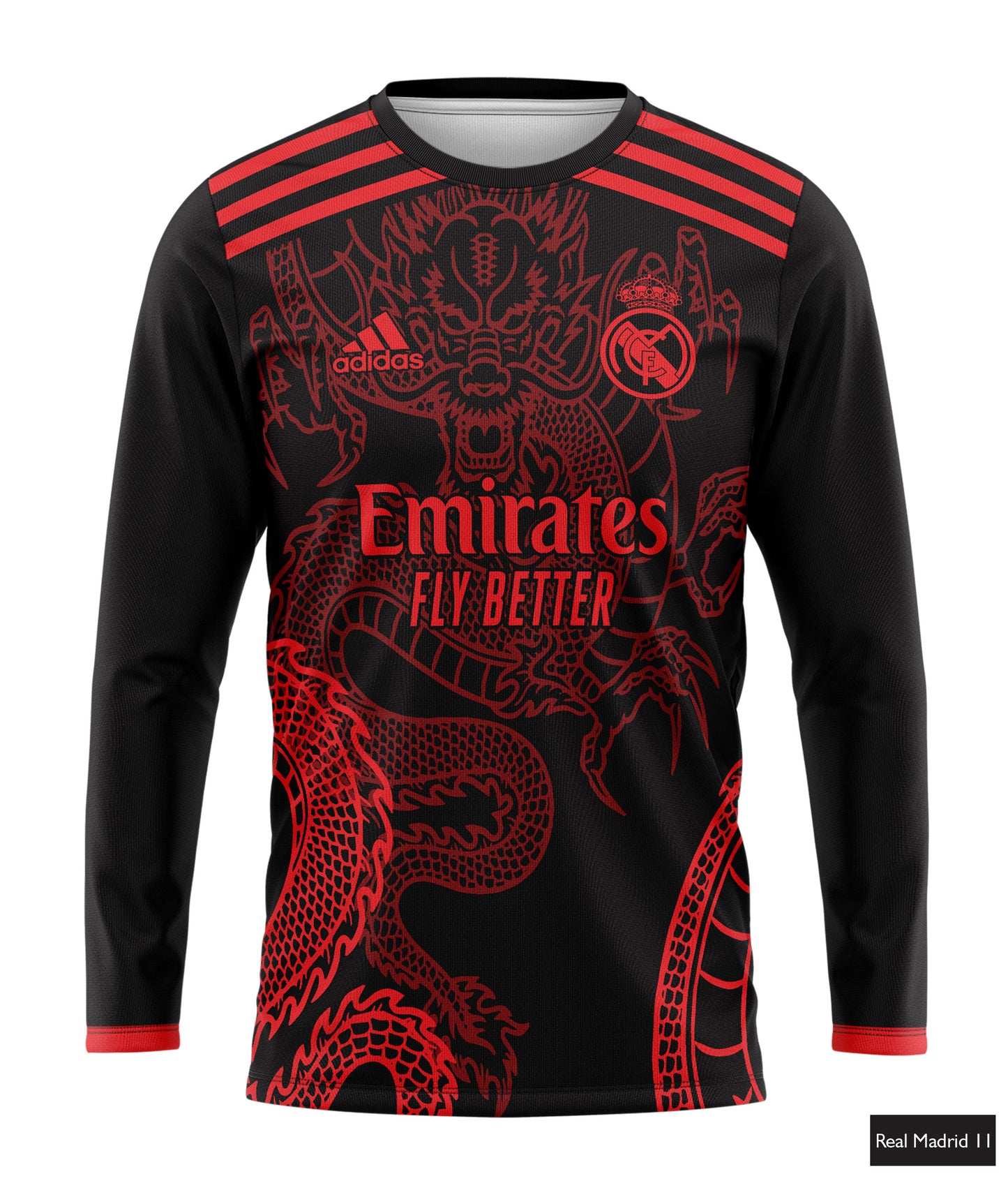 Real Madrid Dragon Edition in Black & Red