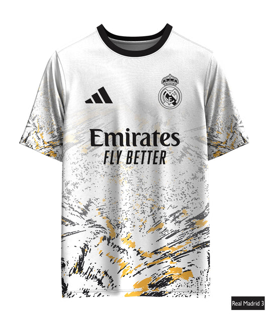 Real Madrid Adidas Concept in White, Black And Yellow