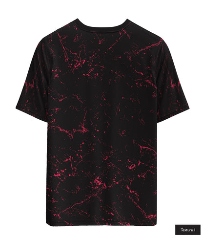 Cosmic Veins In Neon Red