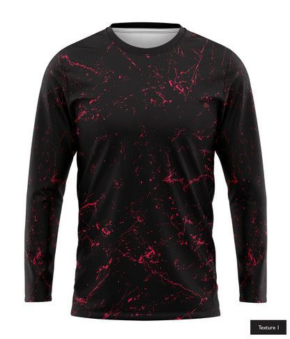 Cosmic Veins In Neon Red