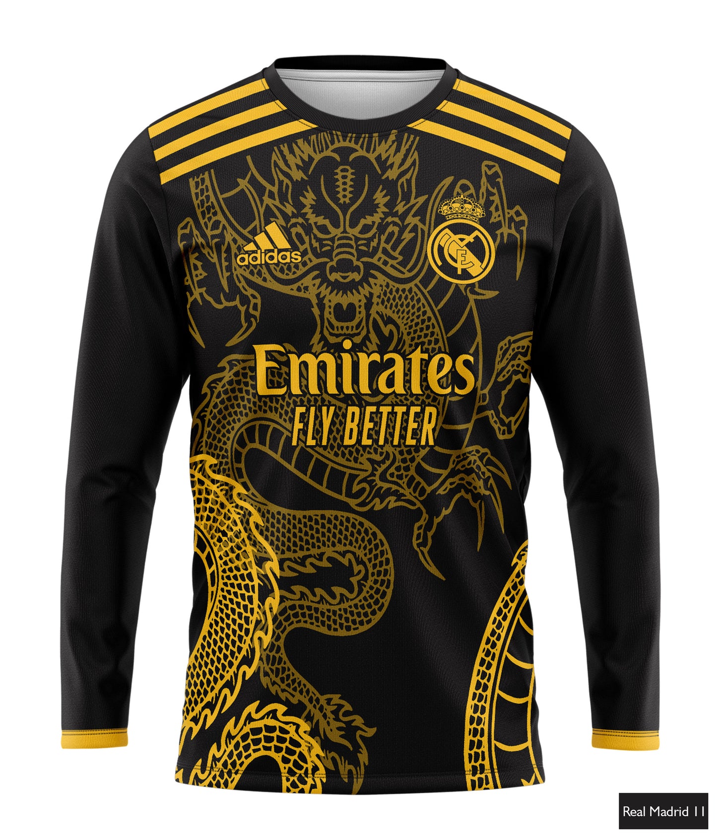 Real Madrid Dragon Edition in Black & Yellow