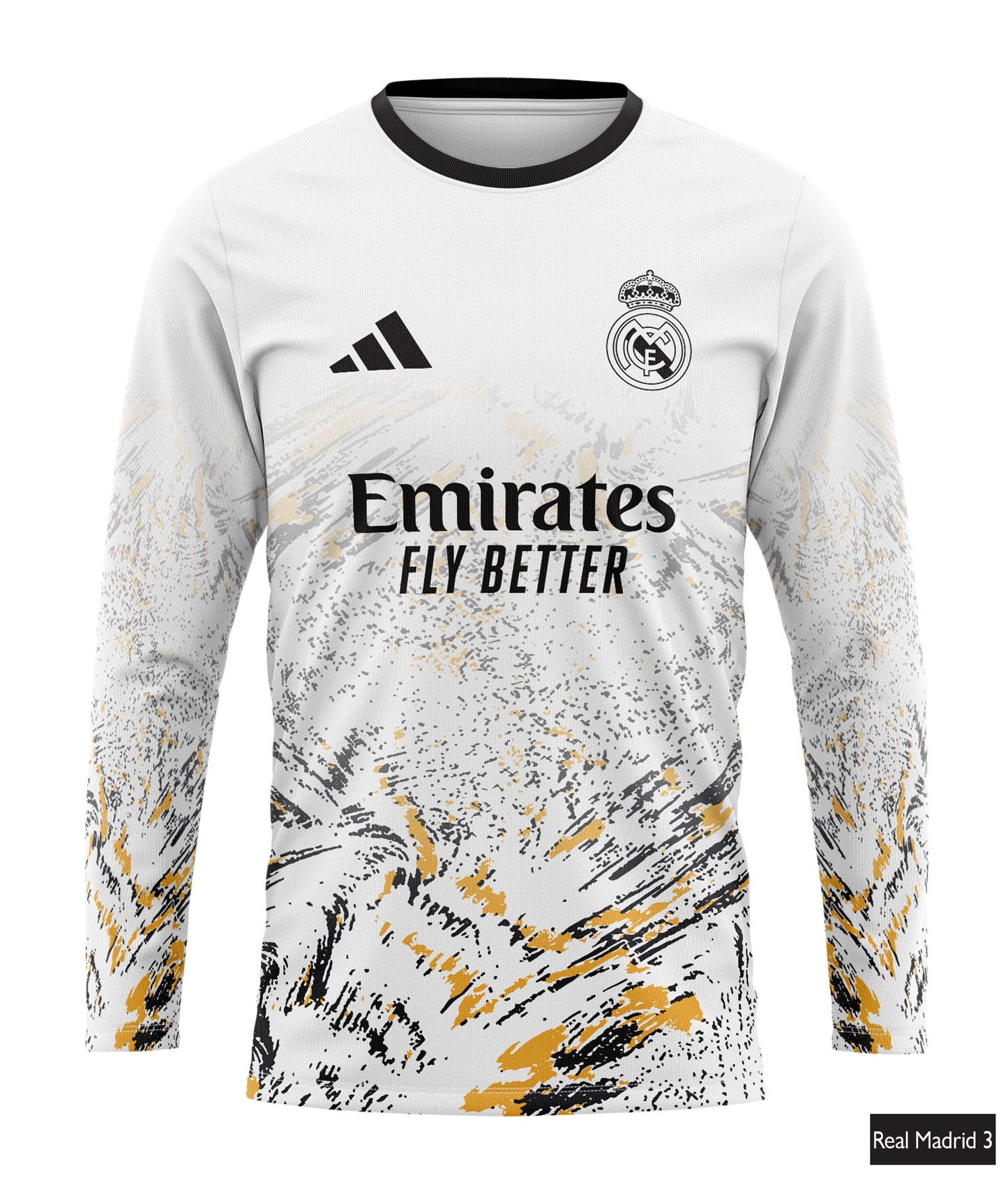 Real Madrid Adidas Concept in White, Black And Yellow