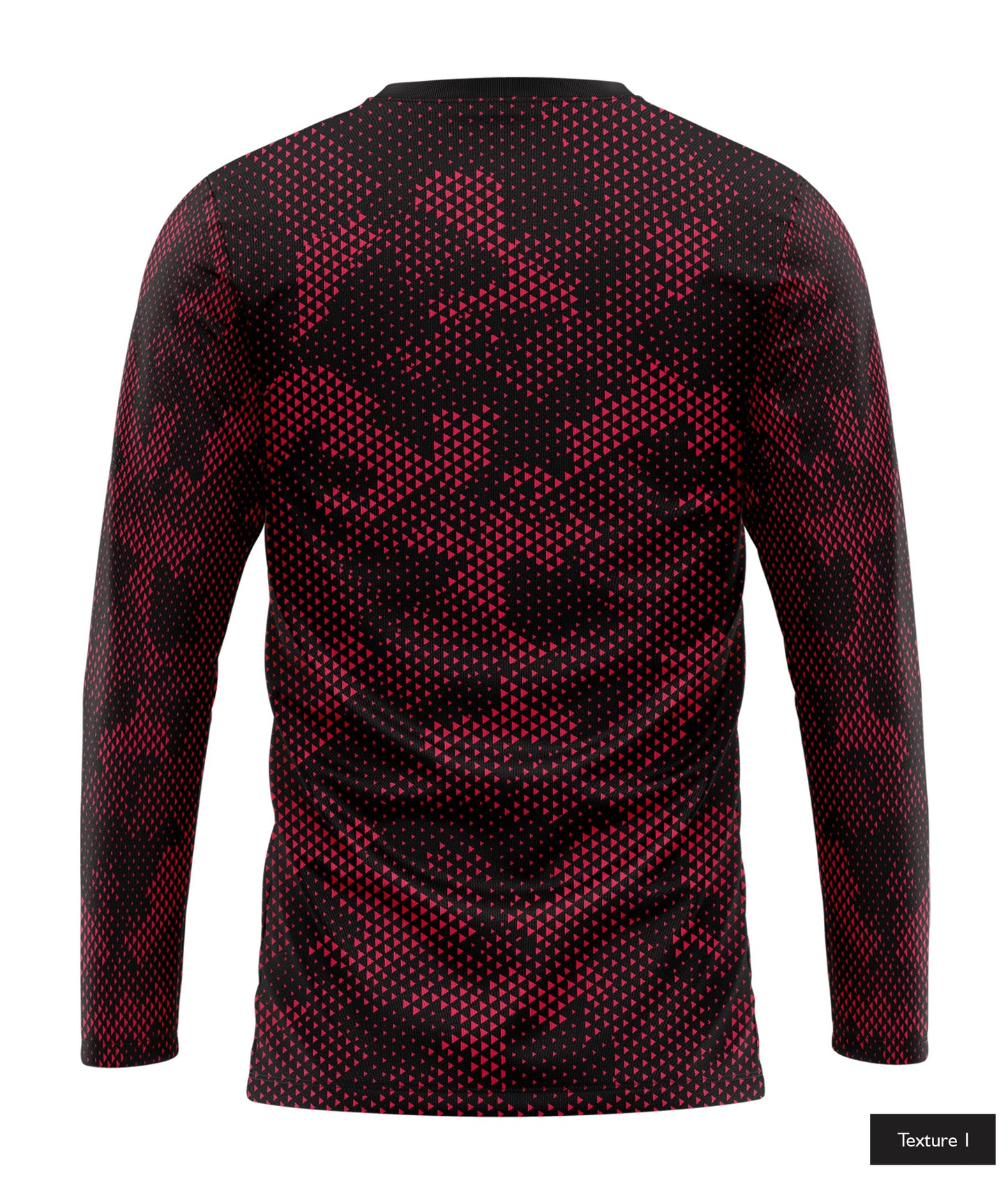 Triangular Grid In Neon Red