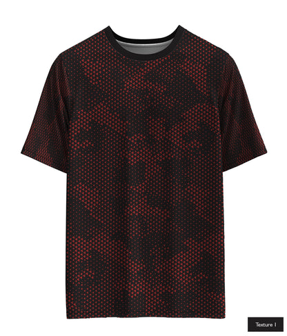 Triangular Grid In Maroon