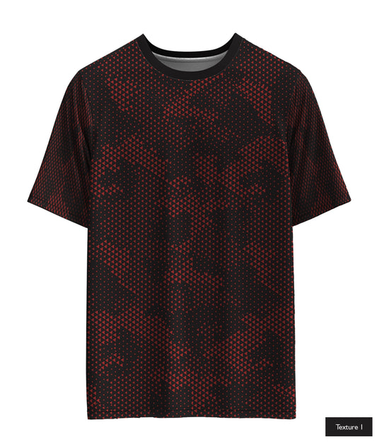 Triangular Grid In Maroon