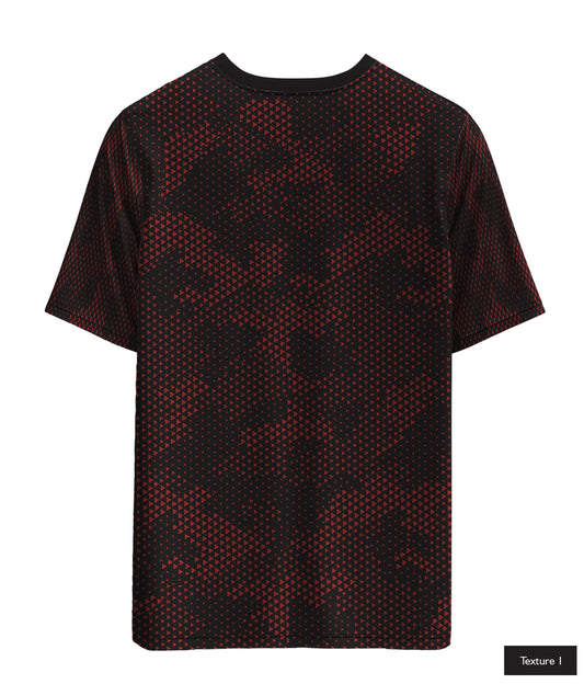 Triangular Grid In Maroon