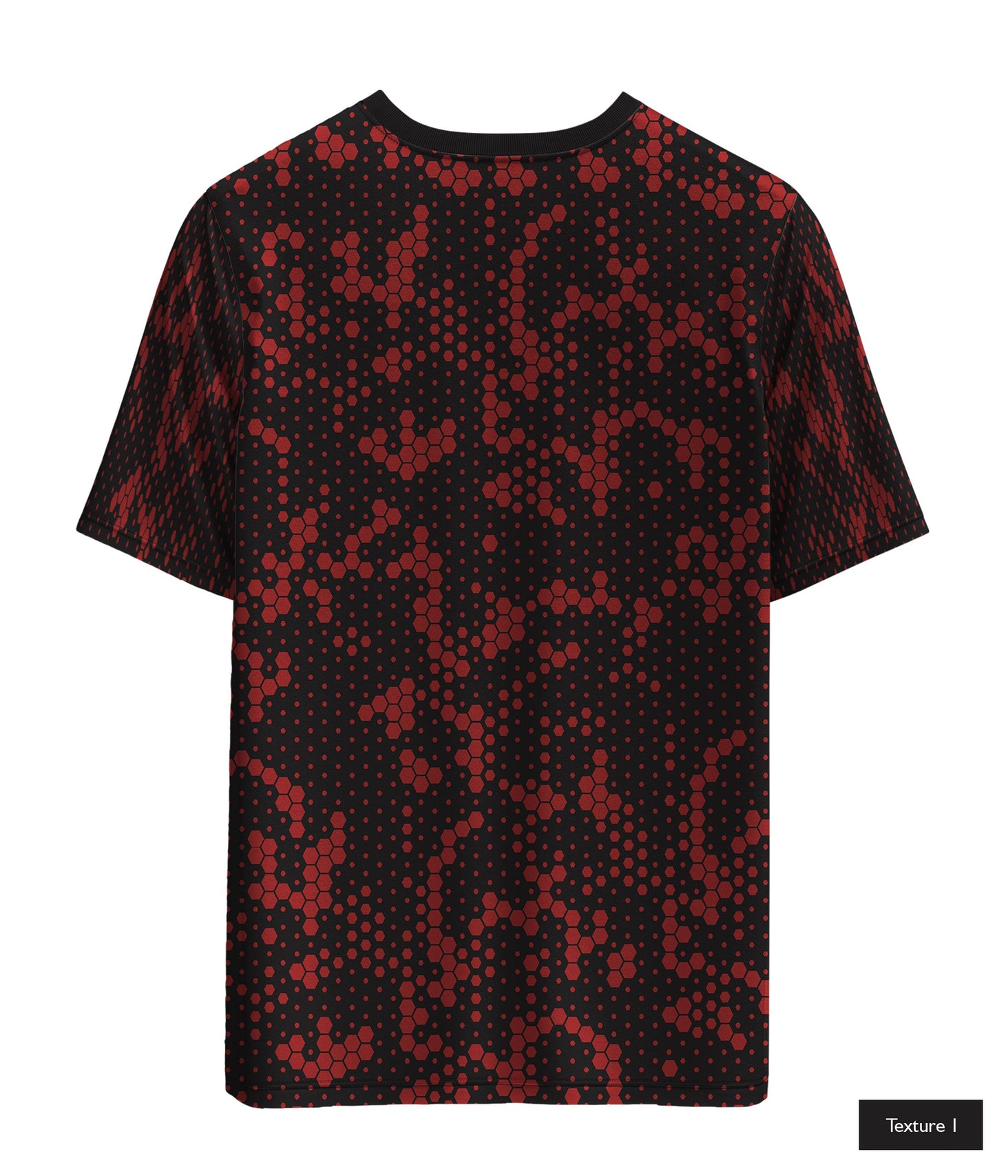 Hexagonal Halftone In Maroon