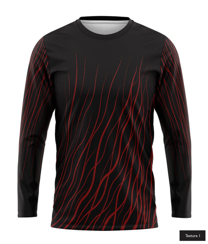 Abstract Wave In Maroon