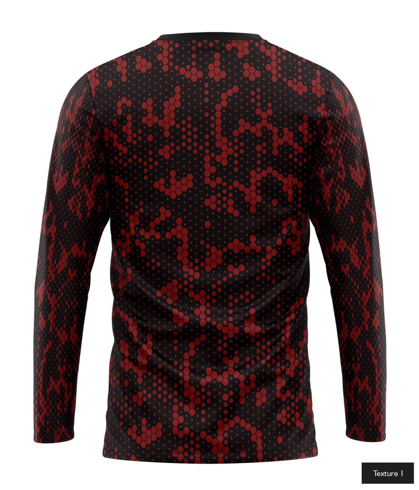 Hexagonal Halftone In Maroon