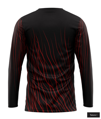 Abstract Wave In Maroon