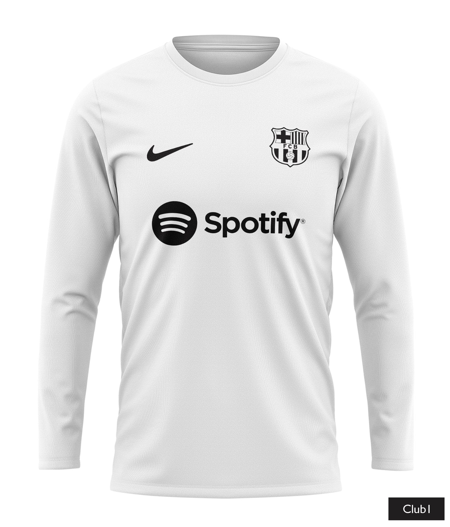 Messi Barcelona Shirt In Black And White With His Name