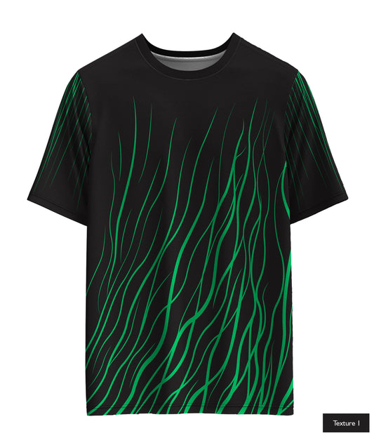 Abstract Wave In Green