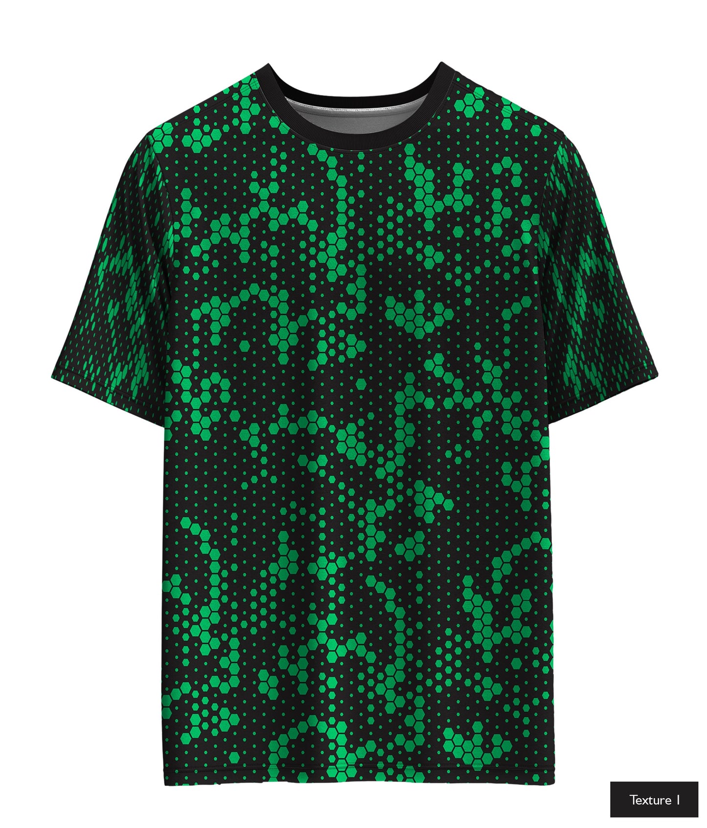 Hexagonal Halftone In Green